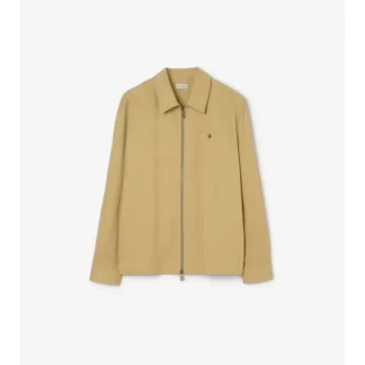 Camisa oversize de algodón a cuadros con cremallera