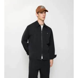 Camisa oversize de nailon con cremallera