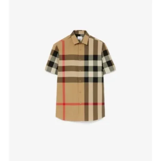 Camisas de algodón a cuadros de corte ajustado