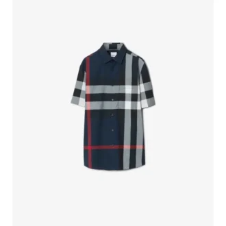 Camisas de algodón a cuadros de corte ajustado