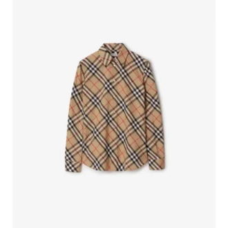 Camisas de algodón a cuadros de corte ajustado