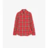 Camisas de algodón a cuadros de corte ajustado