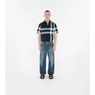 Camisas de algodón a cuadros de corte ajustado