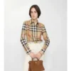 Camisas de algodón a cuadros de corte ajustado