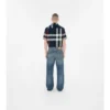 Camisas de algodón a cuadros de corte ajustado
