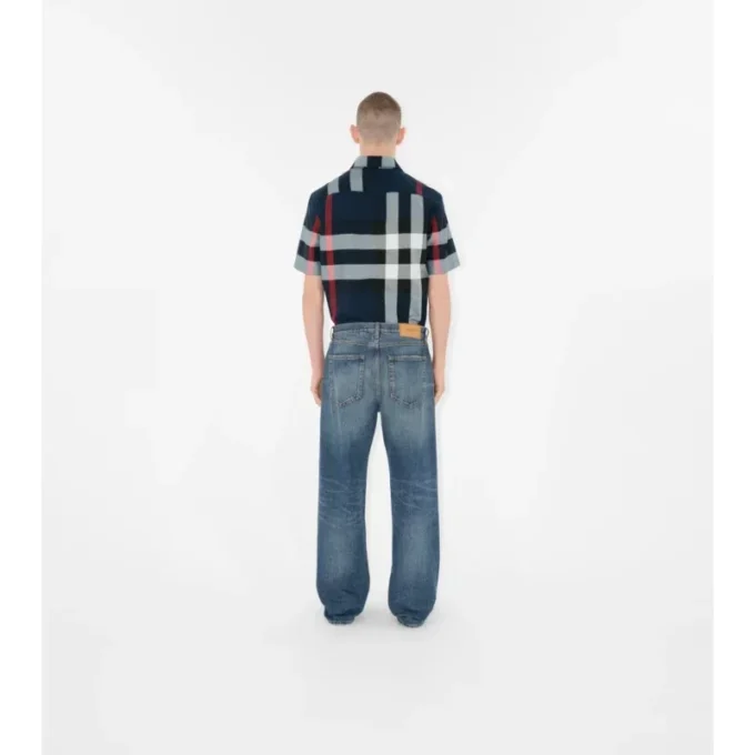 Camisas de algodón a cuadros de corte ajustado