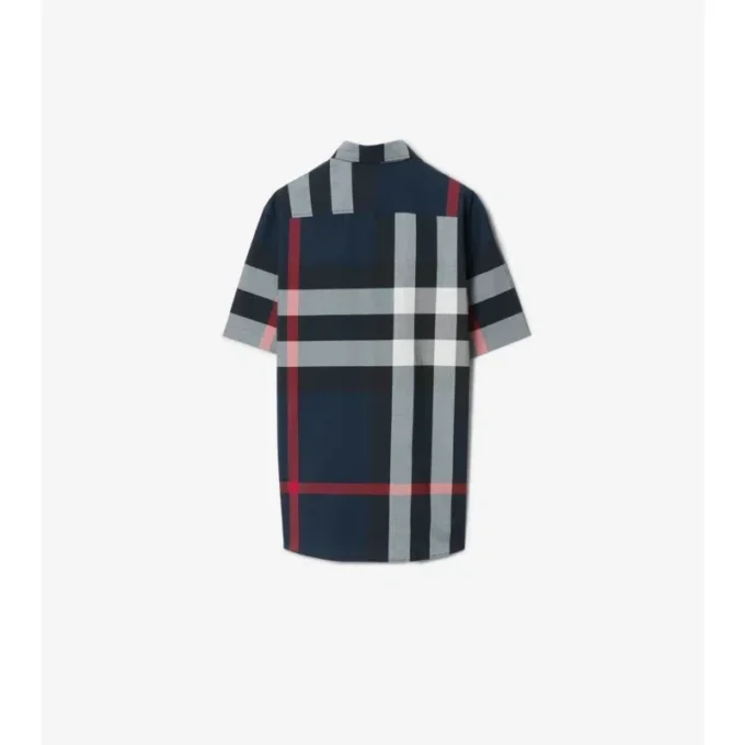 Camisas de algodón a cuadros de corte ajustado