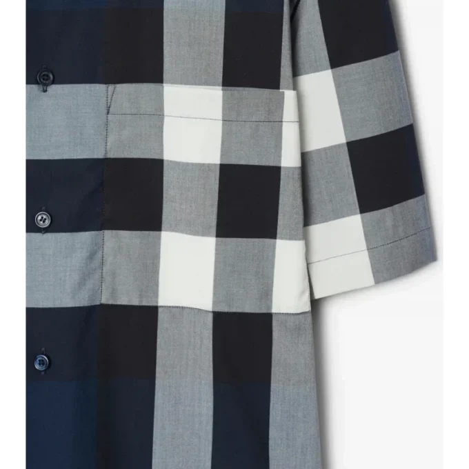 Camisas de algodón a cuadros de corte ajustado