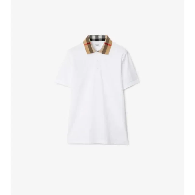 Camisas de algodón con cuello a cuadros Camisas de algodón con cuello a cuadros