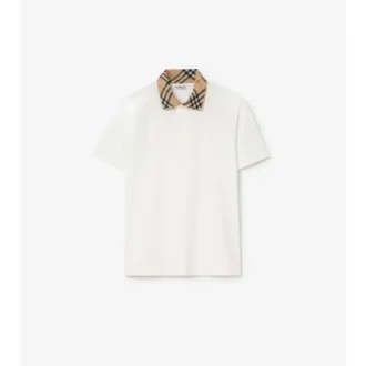 Camisas de algodón con cuello a cuadros Camisas de algodón con cuello a cuadros
