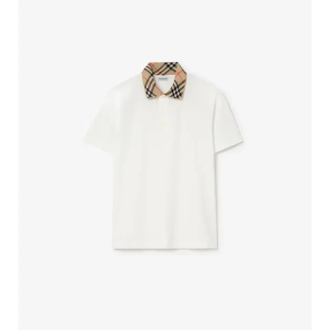 Camisas de algodón con cuello a cuadros Camisas de algodón con cuello a cuadros