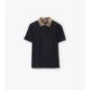 Camisas de algodón con cuello a cuadros Camisas de algodón con cuello a cuadros
