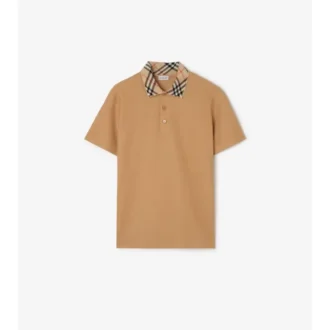 Camisas de algodón con cuello a cuadros Camisas de algodón con cuello a cuadros
