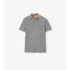 Camisas de algodón con cuello a cuadros