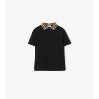 Camisas de algodón con cuello a cuadros