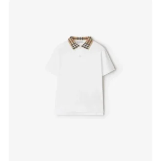 Camisas de algodón con cuello a cuadros