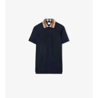 Camisas de algodón con cuello a cuadros Camisas de algodón con cuello a cuadros