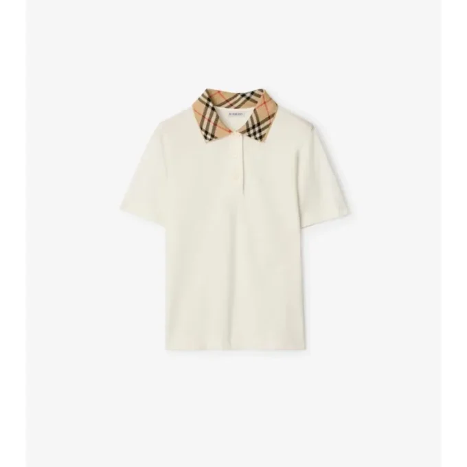 Camisas de algodón con cuello a cuadros Camisas de algodón con cuello a cuadros