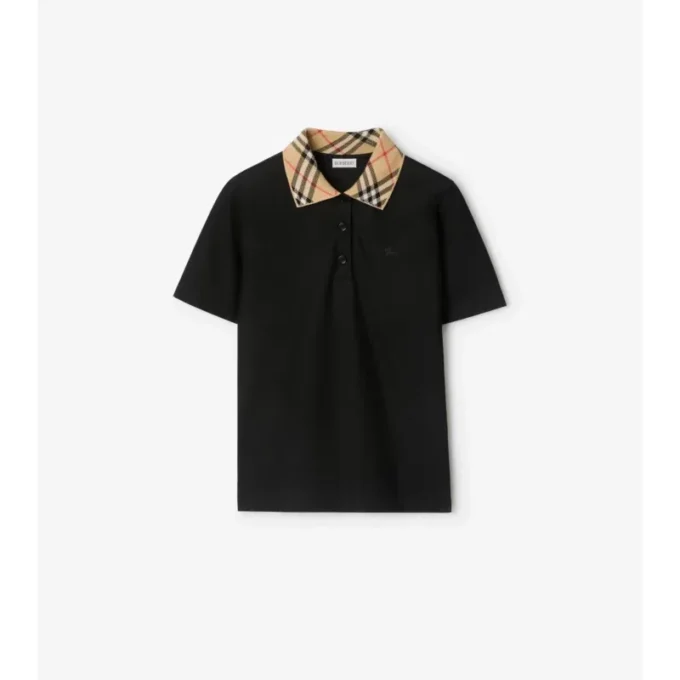 Camisas de algodón con cuello a cuadros Camisas de algodón con cuello a cuadros