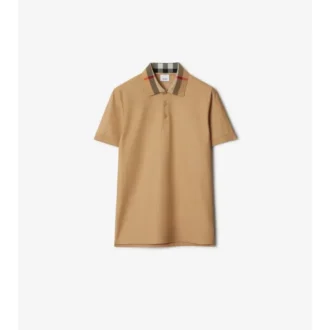 Camisas de algodón con cuello a cuadros Camisas de algodón con cuello a cuadros