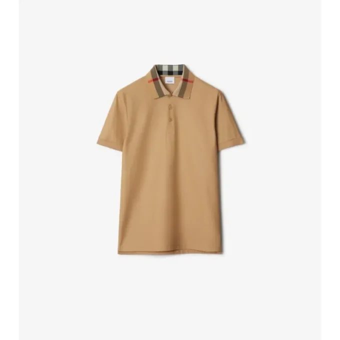 Camisas de algodón con cuello a cuadros Camisas de algodón con cuello a cuadros