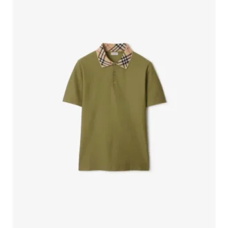 Camisas de algodón con cuello a cuadros Camisas de algodón con cuello a cuadros