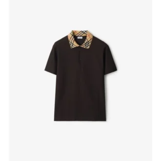 Camisas de algodón con cuello a cuadros Camisas de algodón con cuello a cuadros