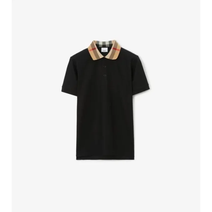 Camisas de algodón con cuello a cuadros
