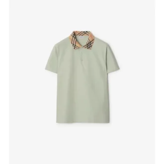 Camisas de algodón con cuello a cuadros Camisas de algodón con cuello a cuadros
