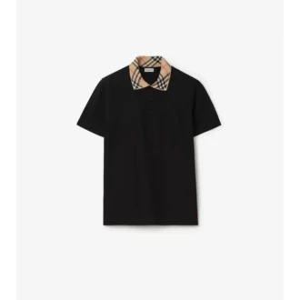 Camisas de algodón con cuello a cuadros Camisas de algodón con cuello a cuadros