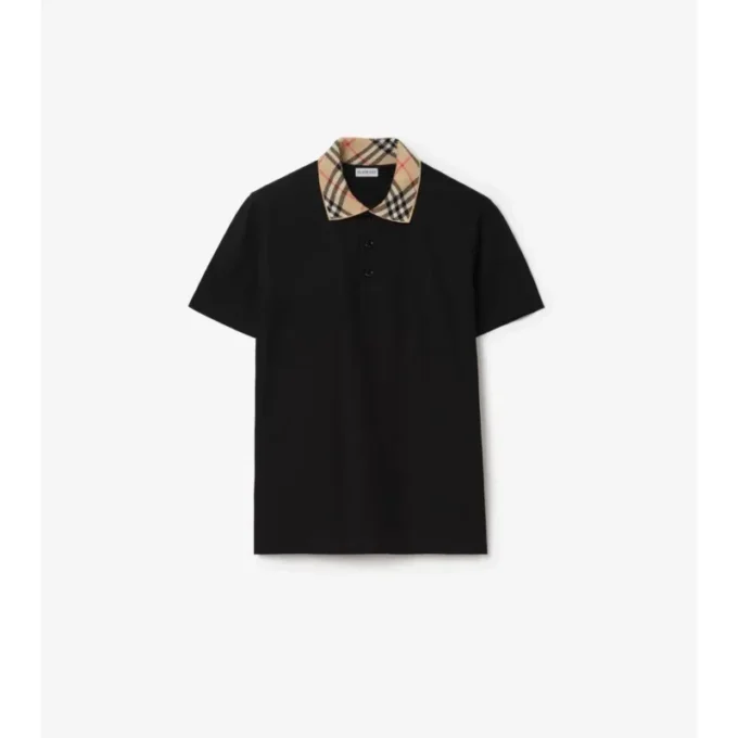 Camisas de algodón con cuello a cuadros