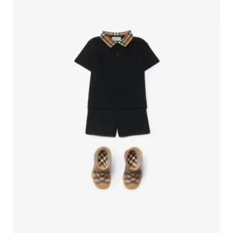 Camisas de algodón con cuello a cuadros