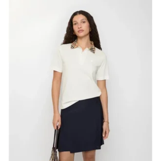 Camisas de algodón con cuello a cuadros