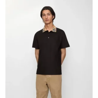 Camisas de algodón con cuello a cuadros Camisas de algodón con cuello a cuadros