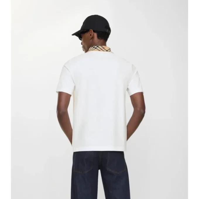 Camisas de algodón con cuello a cuadros Camisas de algodón con cuello a cuadros