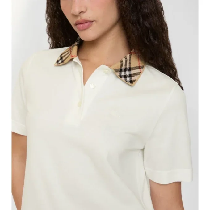 Camisas de algodón con cuello a cuadros Camisas de algodón con cuello a cuadros