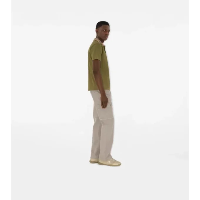Camisas de algodón con cuello a cuadros Camisas de algodón con cuello a cuadros