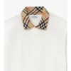 Camisas de algodón con cuello a cuadros Camisas de algodón con cuello a cuadros