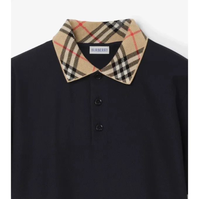 Camisas de algodón con cuello a cuadros Camisas de algodón con cuello a cuadros