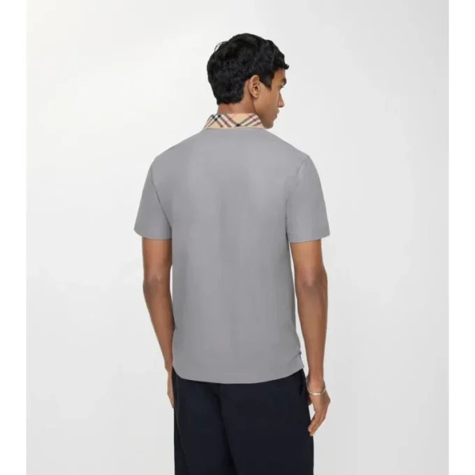 Camisas de algodón con cuello a cuadros