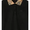 Camisas de algodón con cuello a cuadros Camisas de algodón con cuello a cuadros