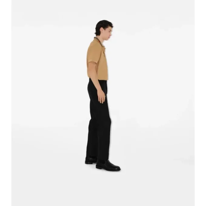 Camisas de algodón con cuello a cuadros Camisas de algodón con cuello a cuadros