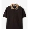 Camisas de algodón con cuello a cuadros Camisas de algodón con cuello a cuadros