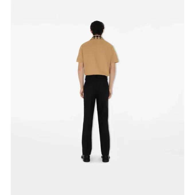 Camisas de algodón con cuello a cuadros Camisas de algodón con cuello a cuadros