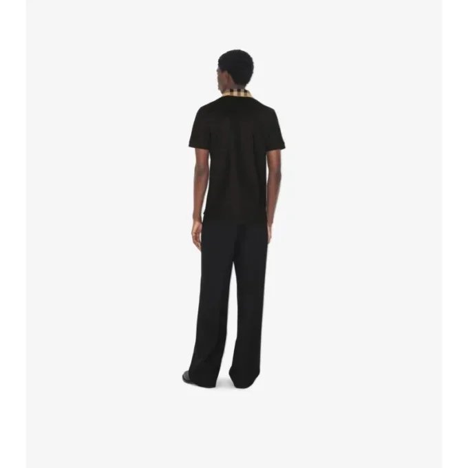 Camisas de algodón con cuello a cuadros