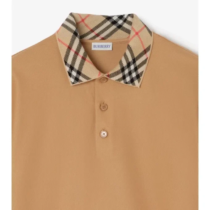 Camisas de algodón con cuello a cuadros Camisas de algodón con cuello a cuadros