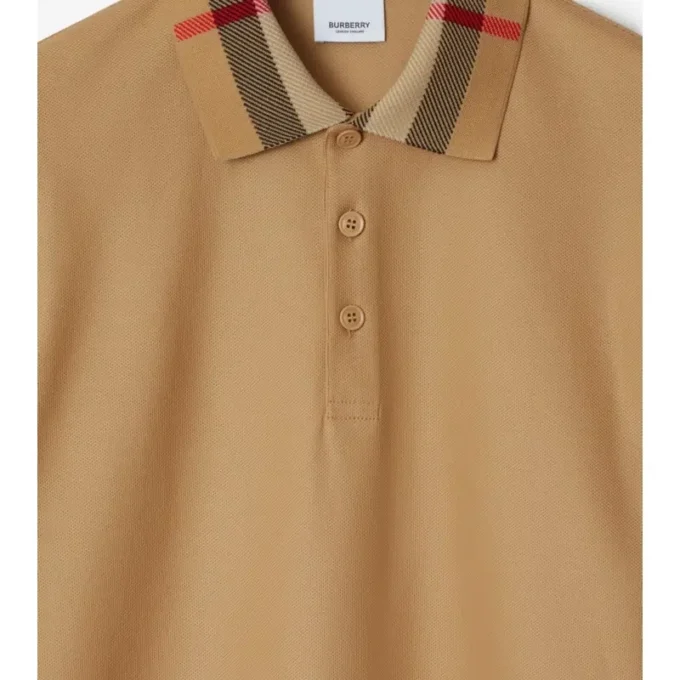 Camisas de algodón con cuello a cuadros Camisas de algodón con cuello a cuadros