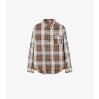 Camisas de algodón con estampado de cuadros Madras