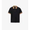 Camisas de algodón con logotipo en el cuello Camisas de algodón con logotipo en el cuello