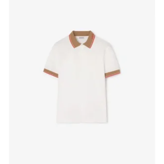 Camisas de algodón con logotipo en el cuello